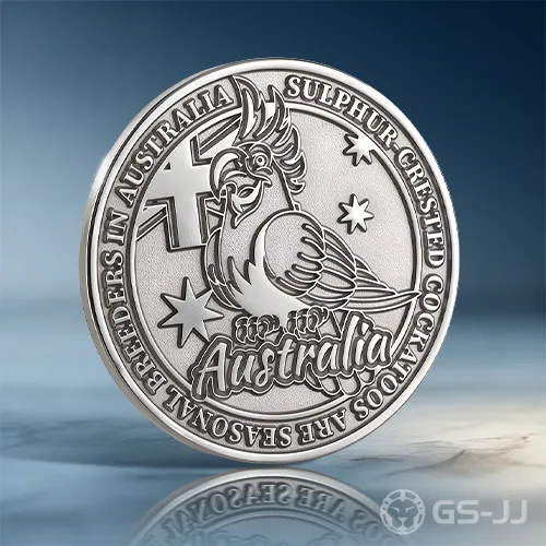 Australian Cockatoo Challenge Coin Australian Cockatoo Challenge Coin