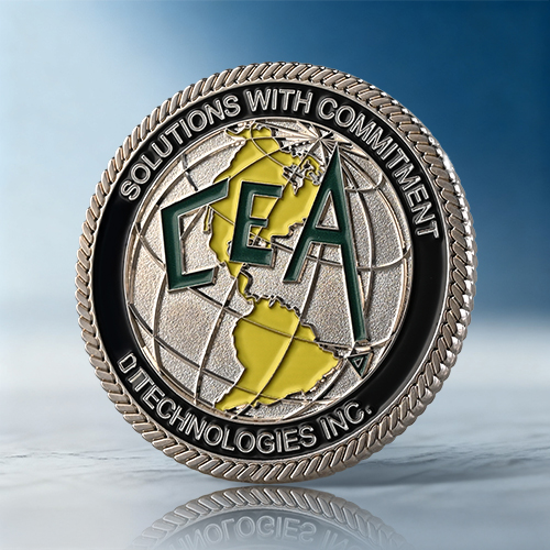 CEA Technologies Military Challenge Coin