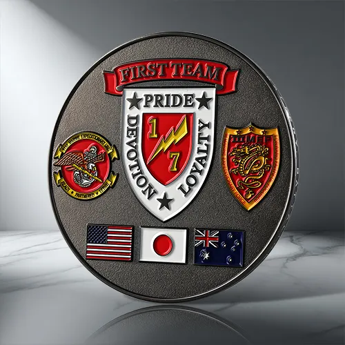 First Team Godfather Military Challenge Coin