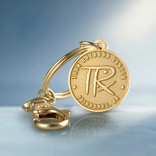 Die Struck TR Emblem Metal Keychains Die Struck TR Emblem Metal Keychains