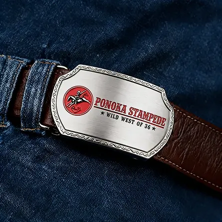 Ponoka Stampede Silver Belt Buckle