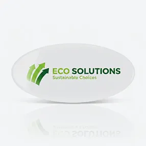 Oval Plastic Name Badges