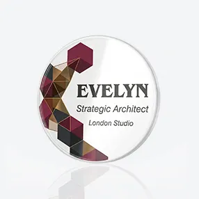 Round Plastic Name Badges