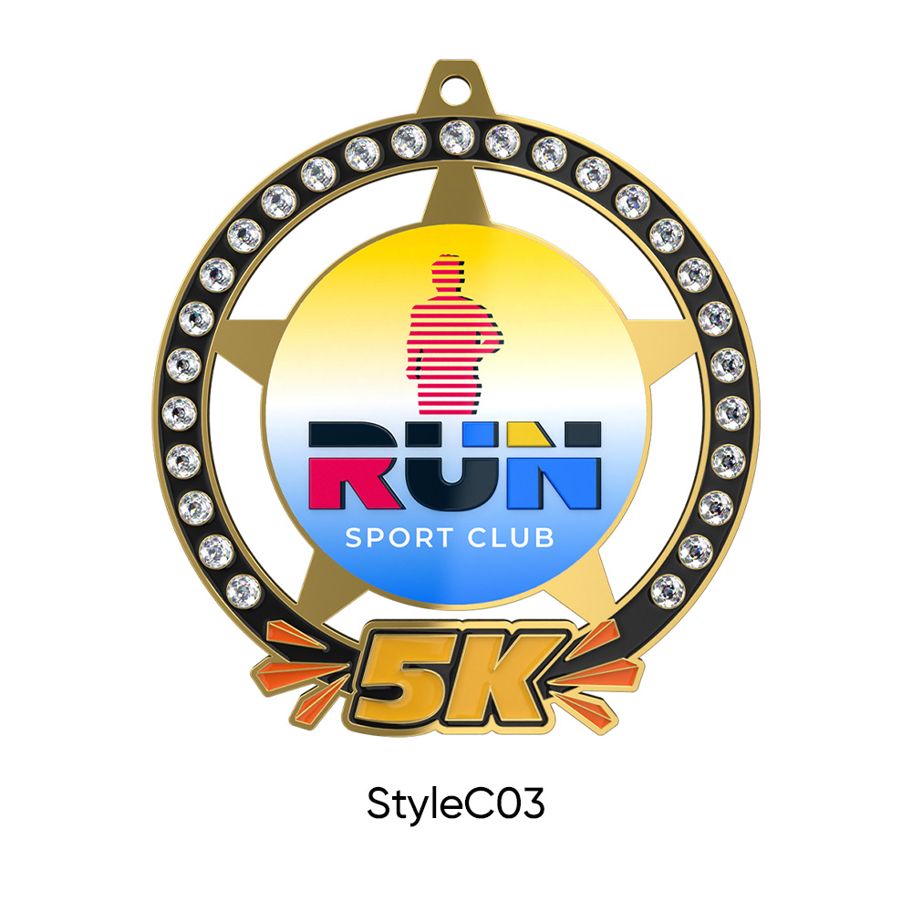 UV Printed 5K Medals5