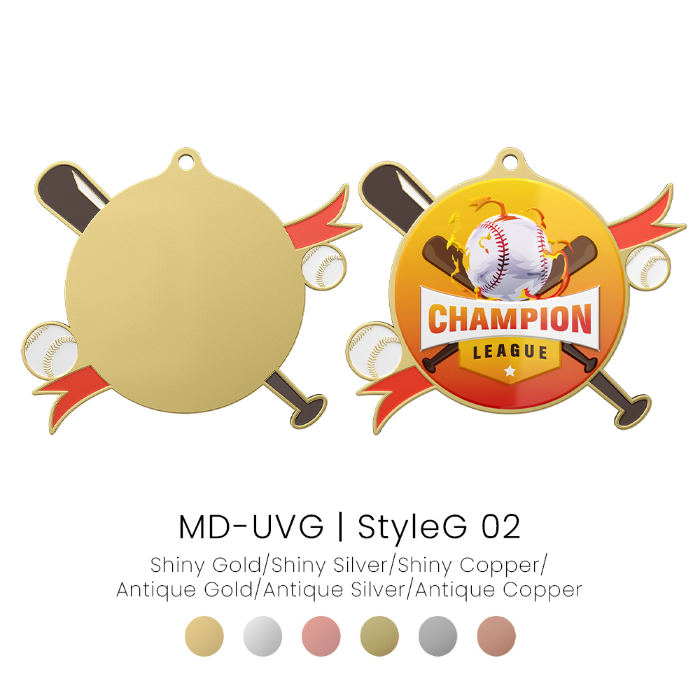 UV Printed Baseball Medals3