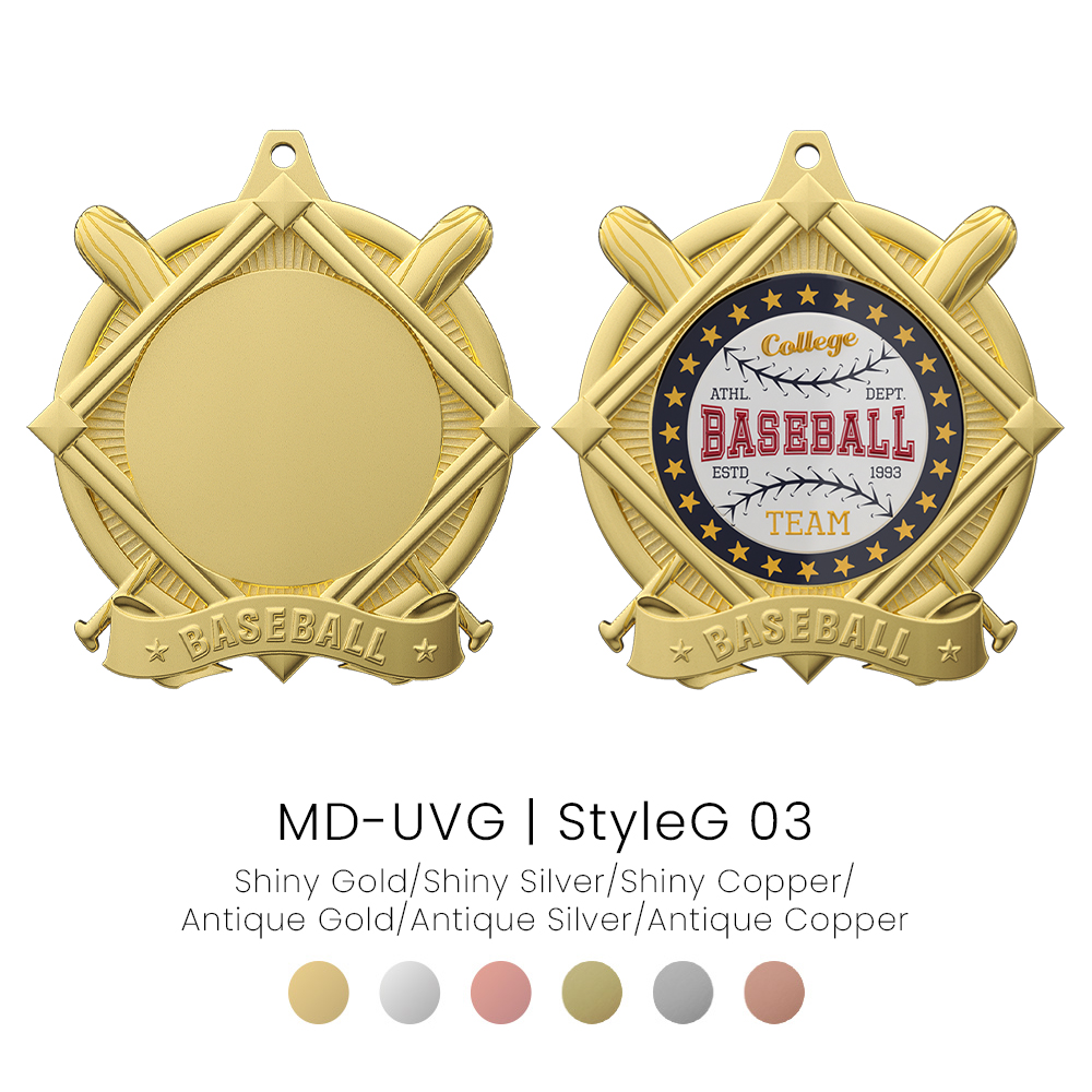 UV Printed Baseball Medals5
