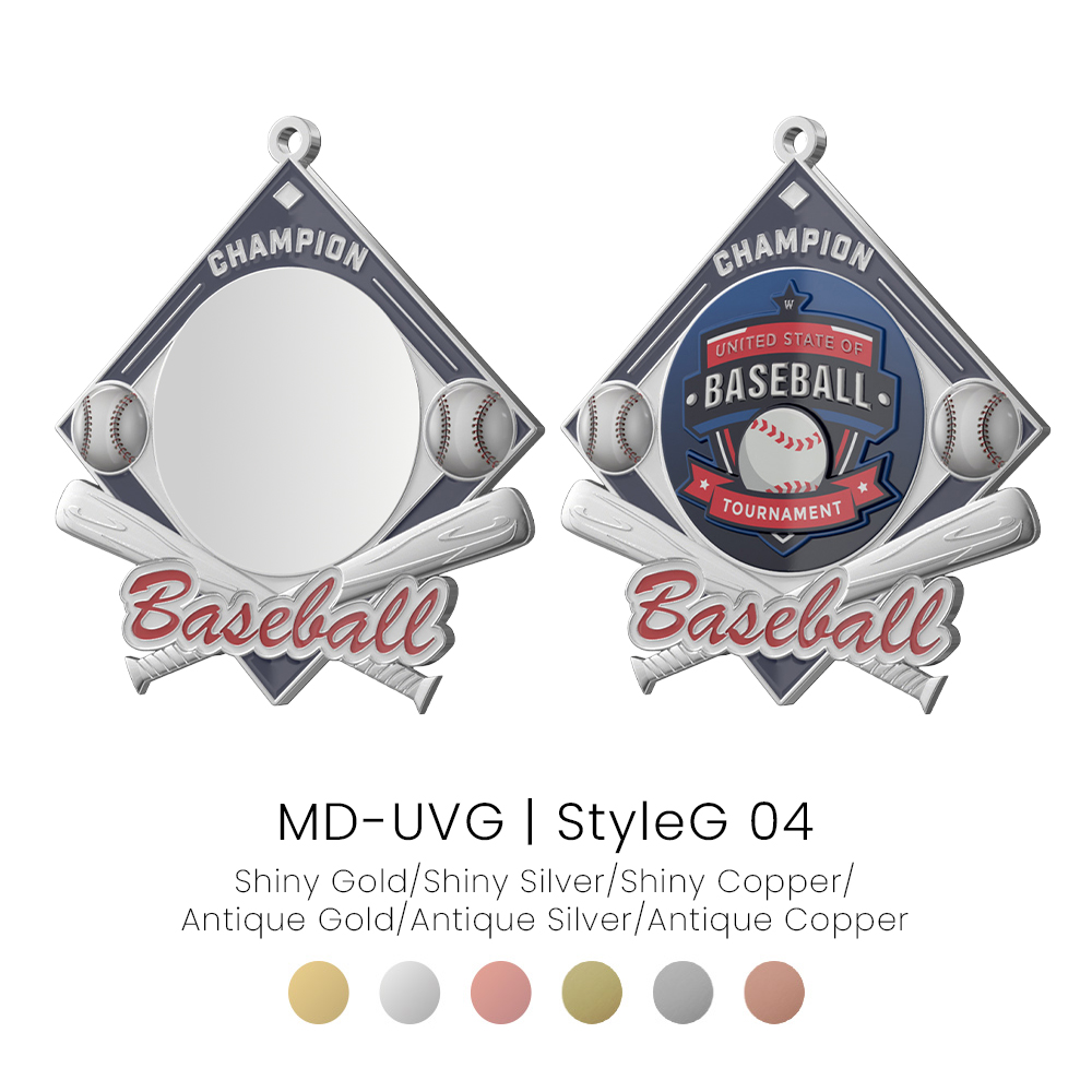 UV Printed Baseball Medals7