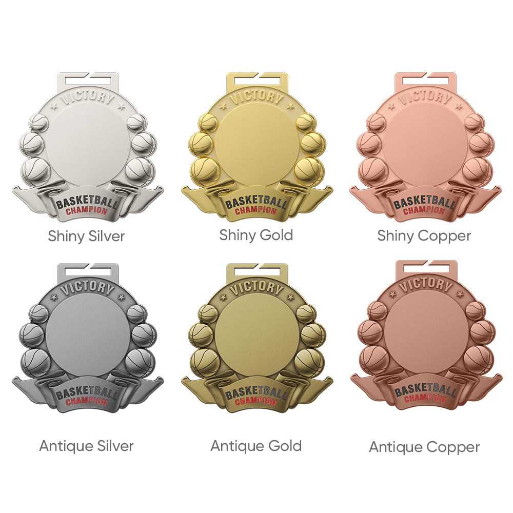 UV Printed Basketball Medals2