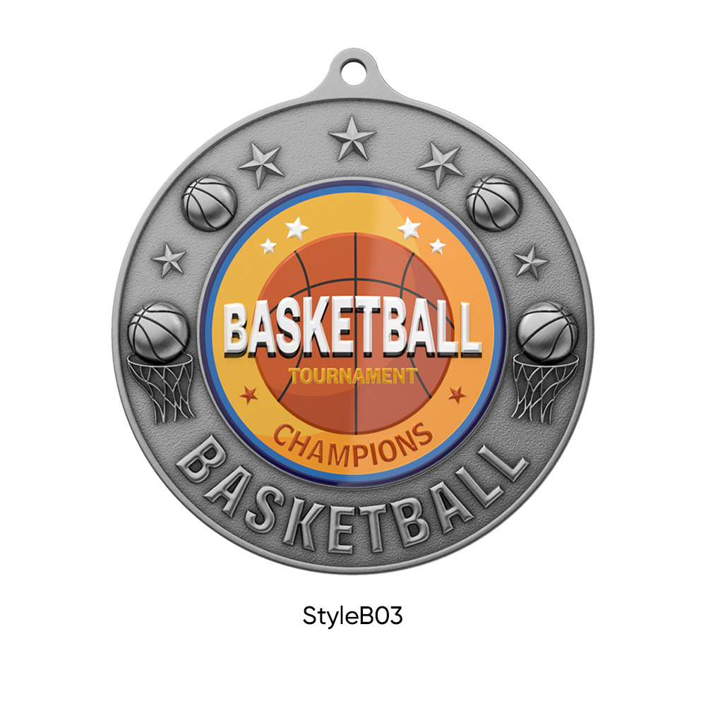 UV Printed Basketball Medals5