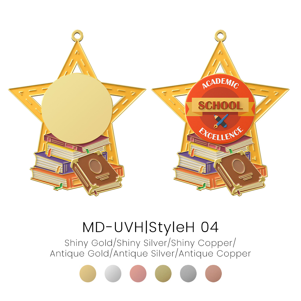 UV Printed Education Medals7