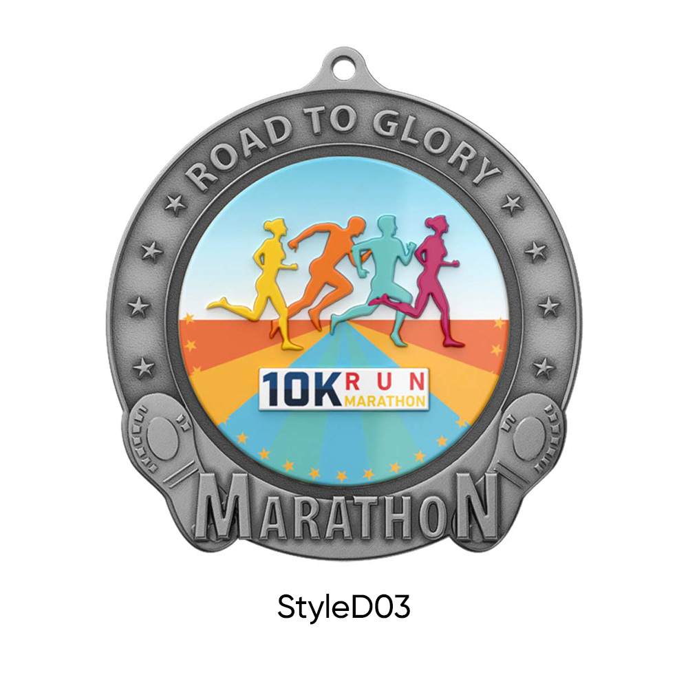UV Printed Marathon Medals5