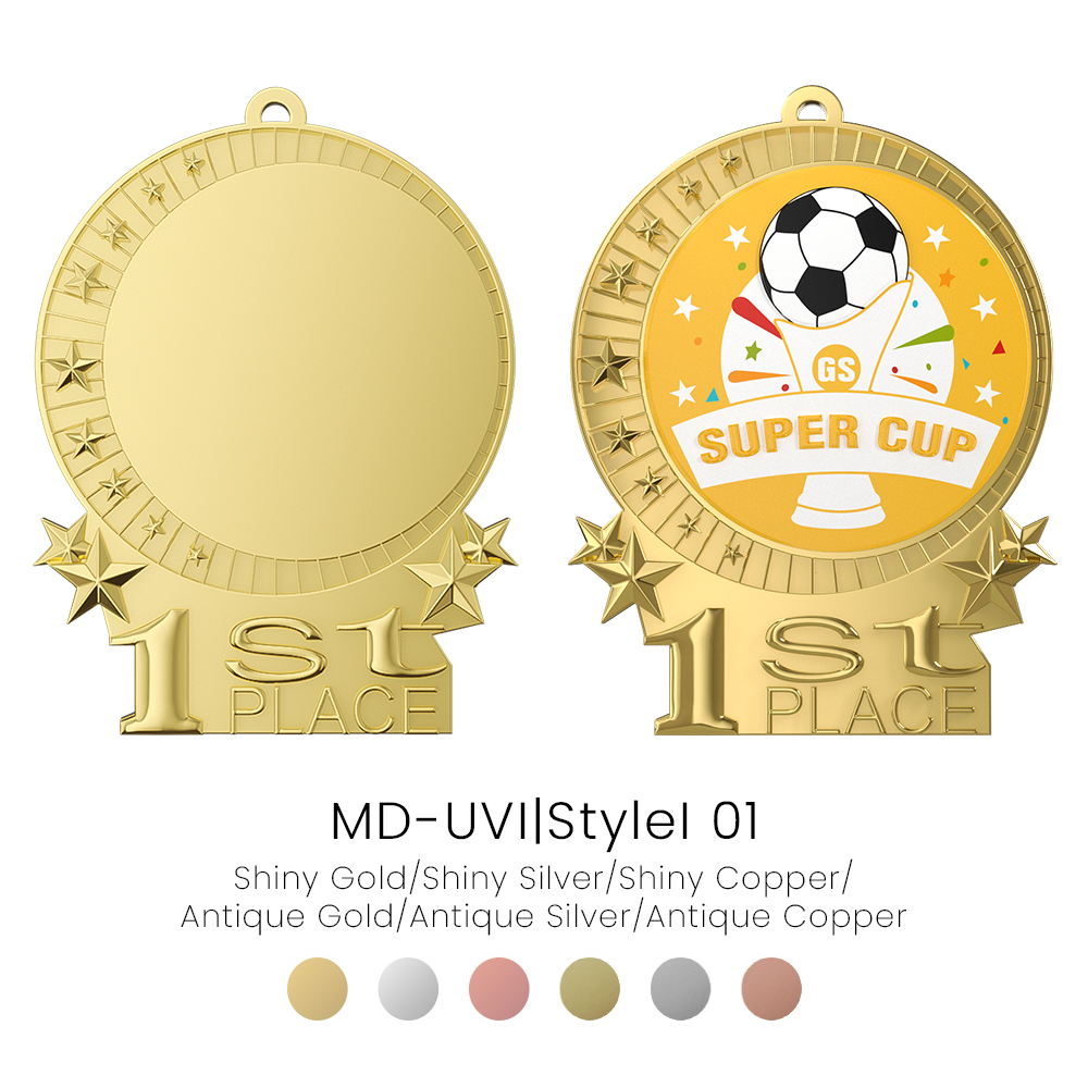 UV Printed Rank Medals1