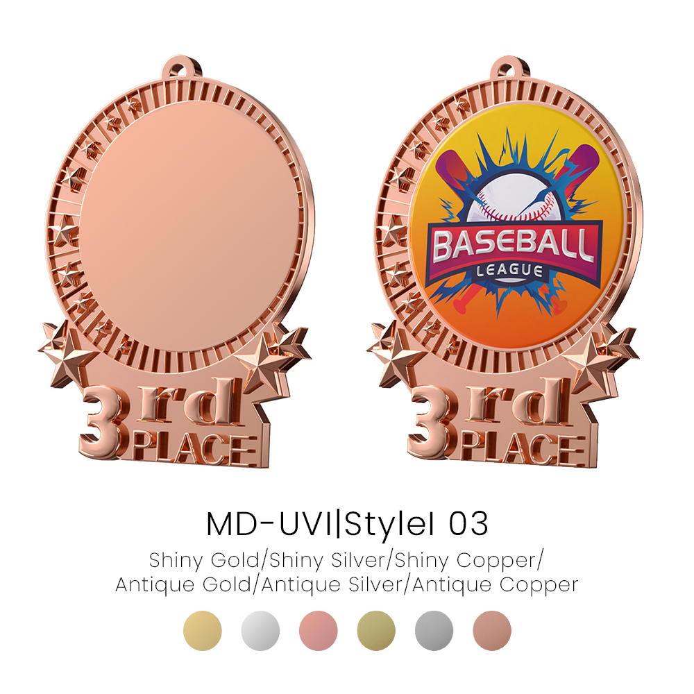 UV Printed Rank Medals5