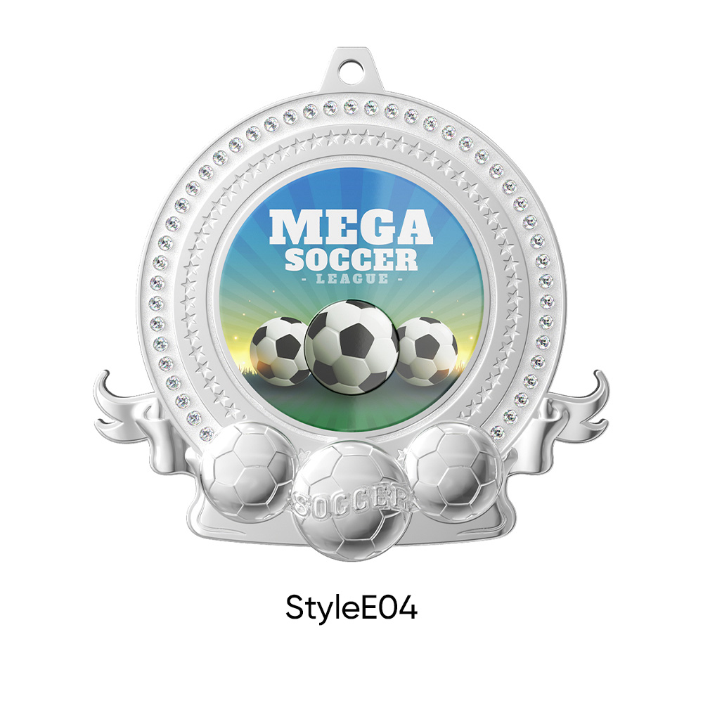 UV Printed Soccer Medals4