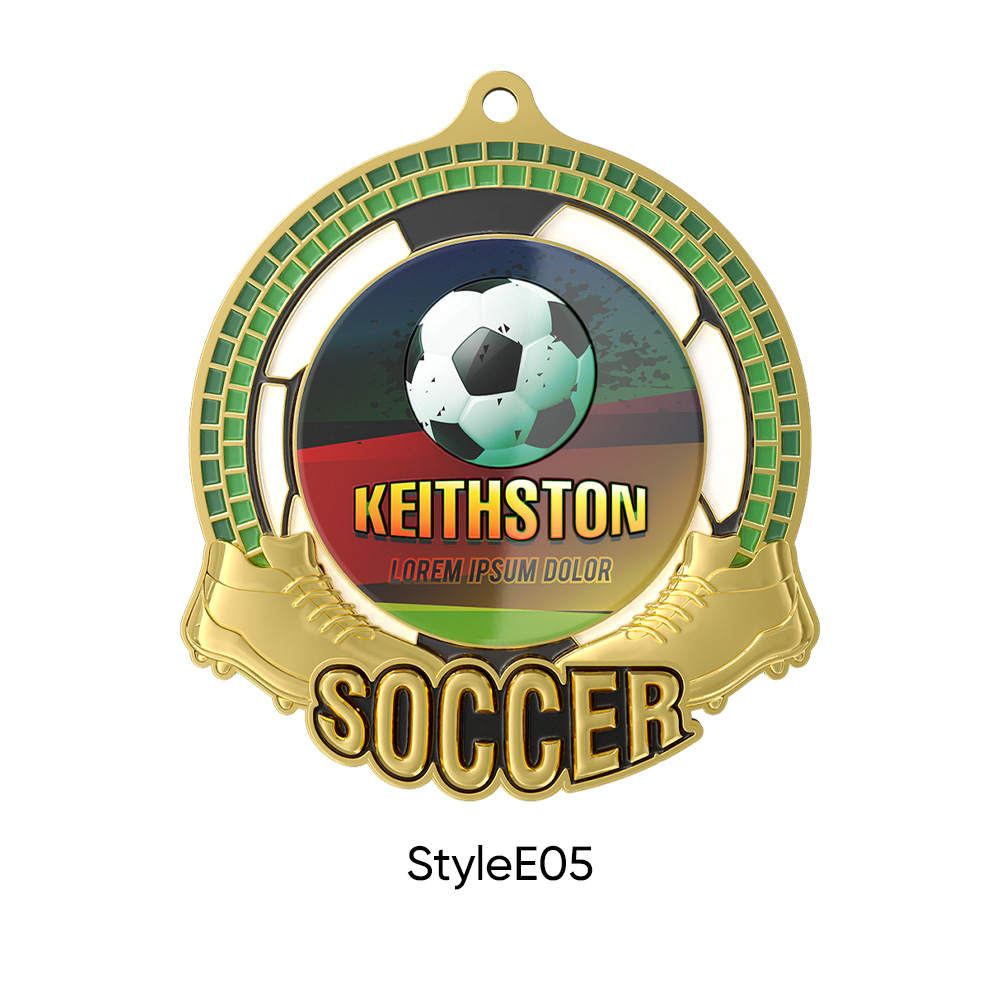 UV Printed Soccer Medals5