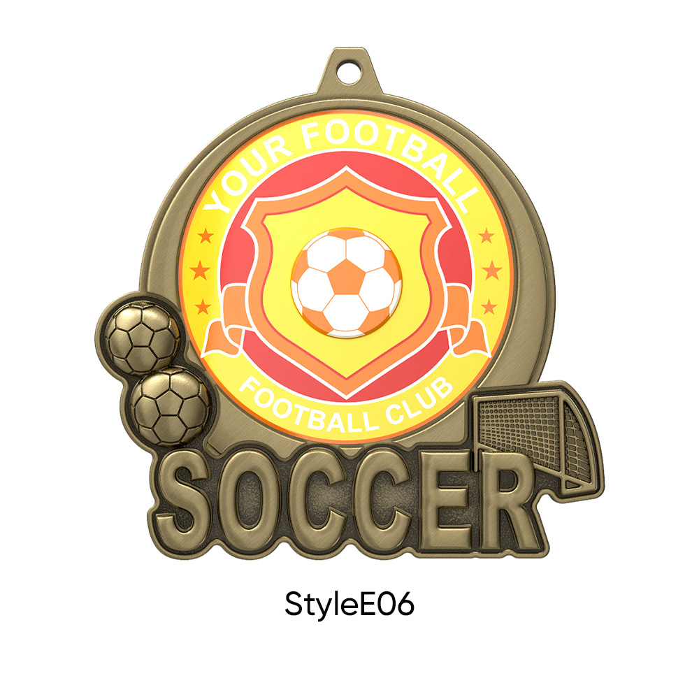 UV Printed Soccer Medals6