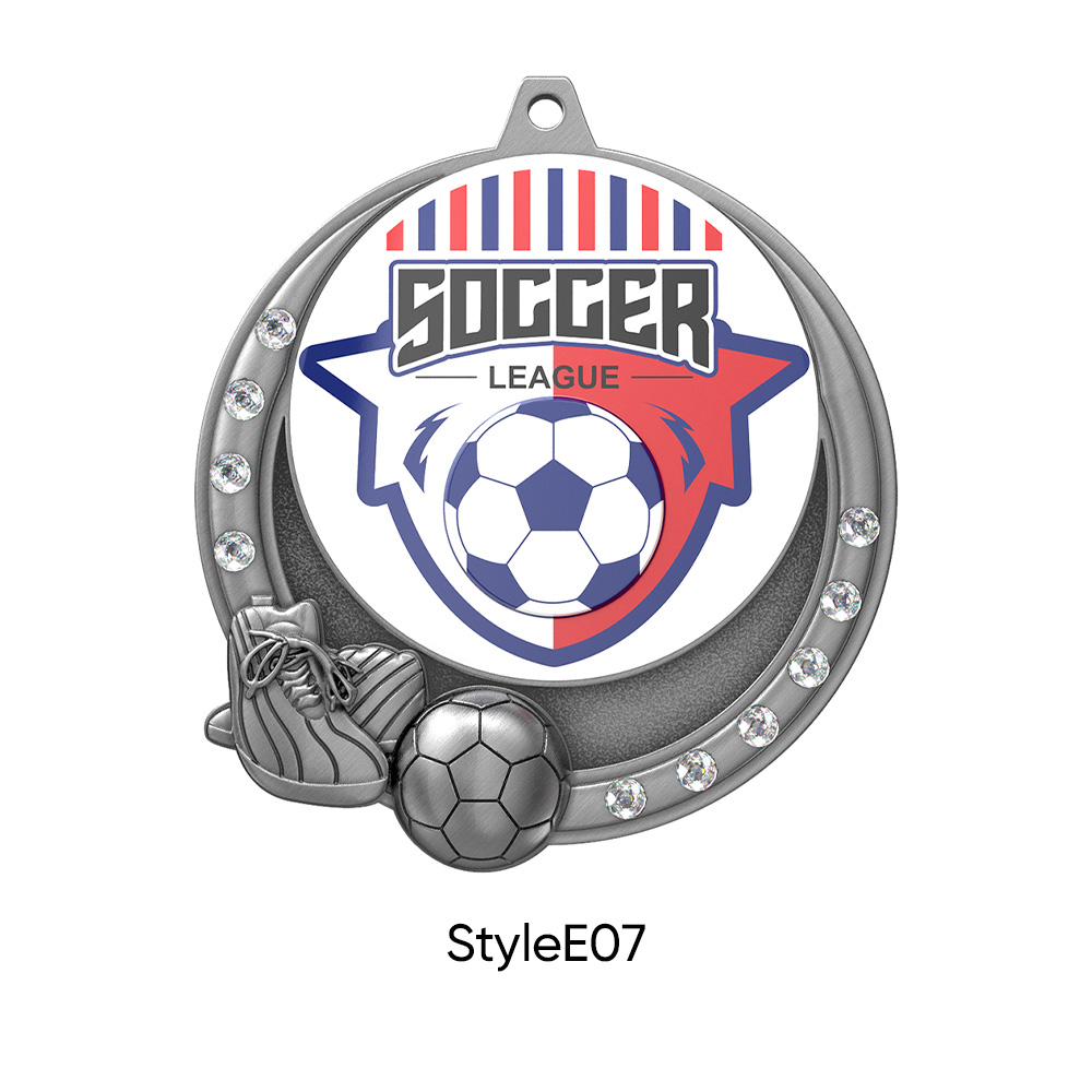 UV Printed Soccer Medals7
