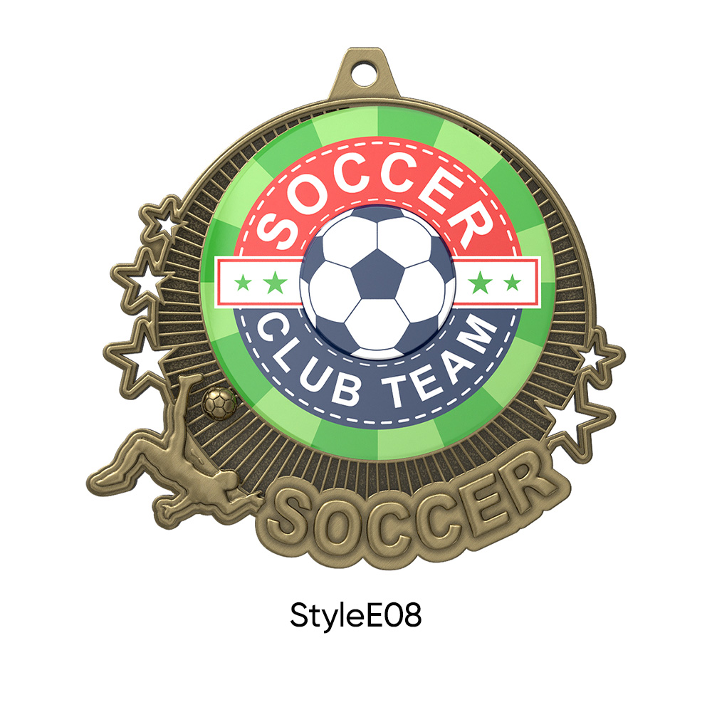 UV Printed Soccer Medals8
