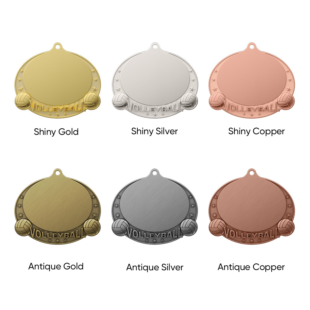 UV Printed Volleyball Medals1-1