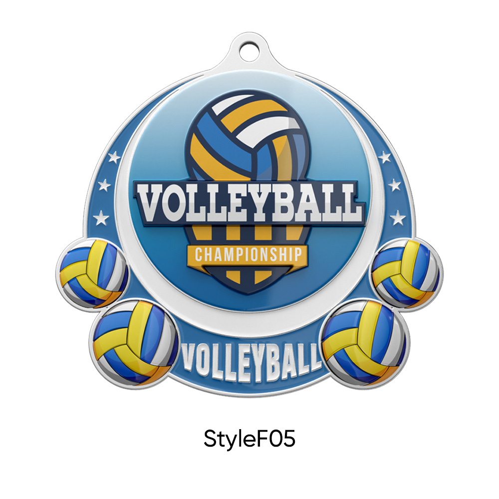 UV Printed Volleyball Medals5
