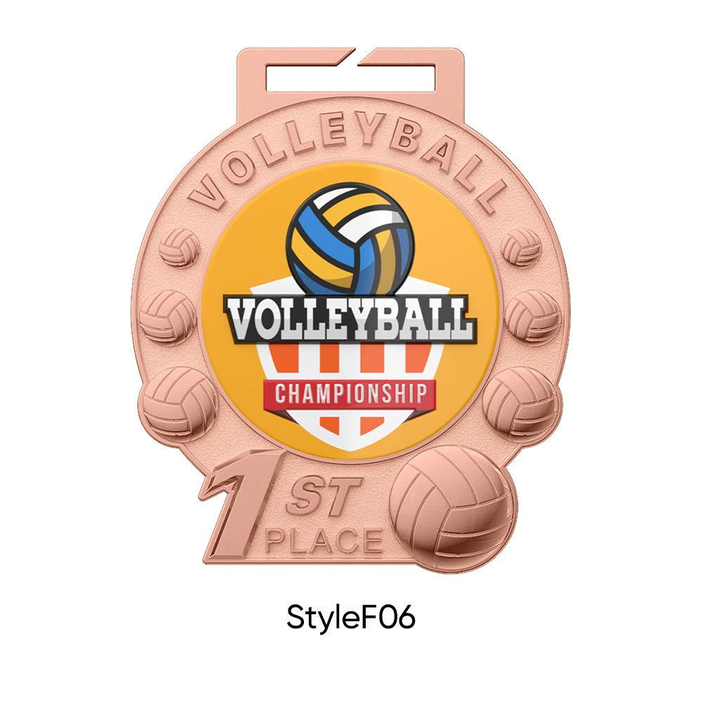 UV Printed Volleyball Medals6