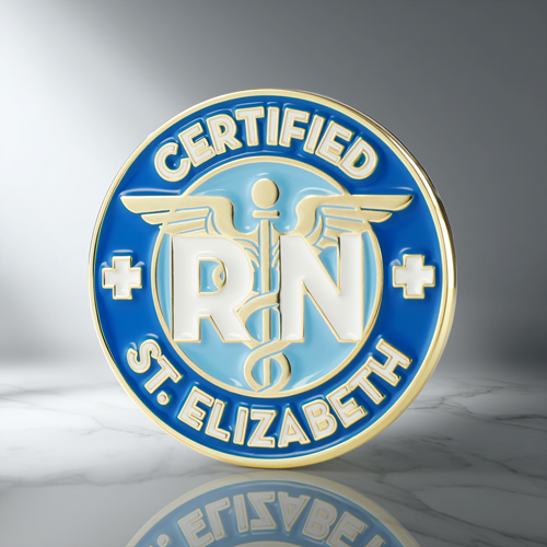 Custom Certified RN St Elizabeth Soft Enamel Pins