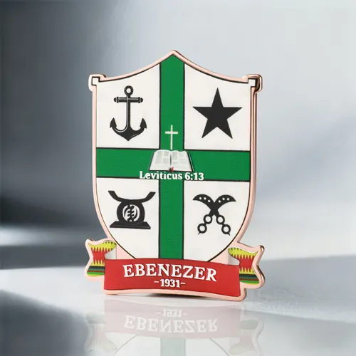 Custom Ebenezer Crest Hard Enamel Pins Custom Ebenezer Crest Hard Enamel Pins