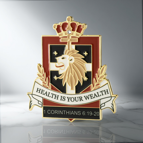 Custom Heraldic Lion  Enamel Pins