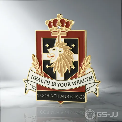 Custom Heraldic Lion Enamel Pins Custom Heraldic Lion Enamel Pins