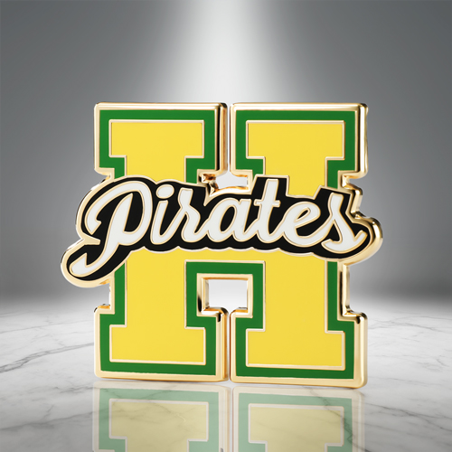 Custom Pirates Varsity H Hard Enamel Pins