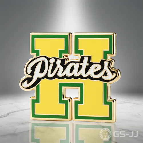 Custom Pirates Varsity H Hard Enamel Pins Custom Pirates Varsity H Hard Enamel Pins