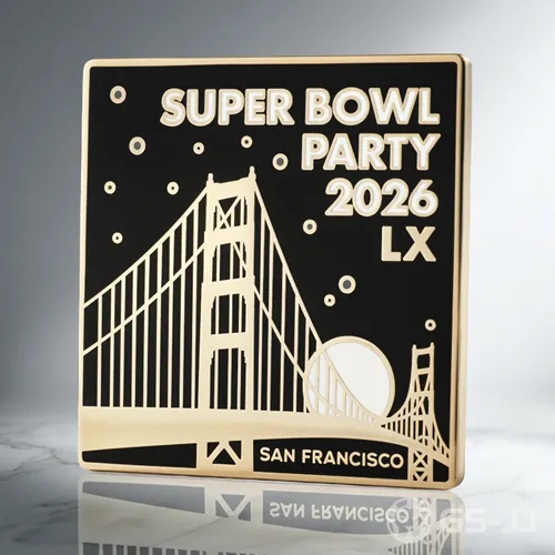 Custom Super Bowl Party San Francisco Enamel Pins Custom Super Bowl Party San Francisco Enamel Pins