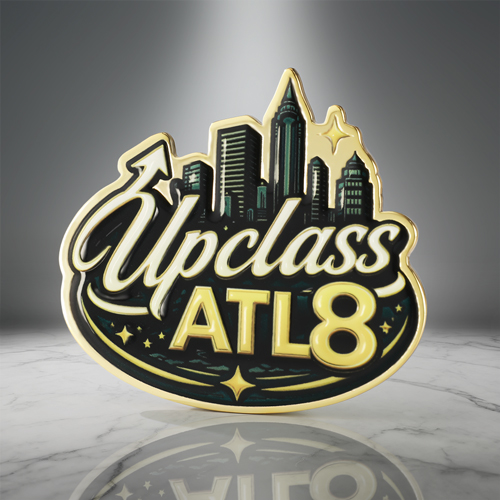 Custom Upclass ATL8 Skyline UV Printed Lapel Pin