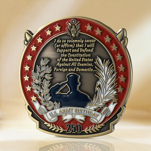 U.S. Army 250th Anniversary Challenge Coin