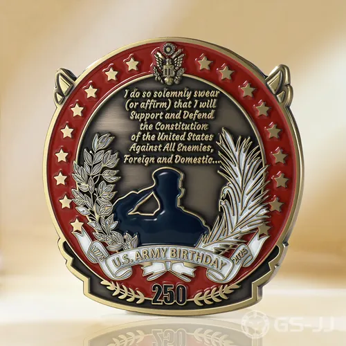 U.S. Army 250th Anniversary Challenge Coin U.S. Army 250th Anniversary Challenge Coin