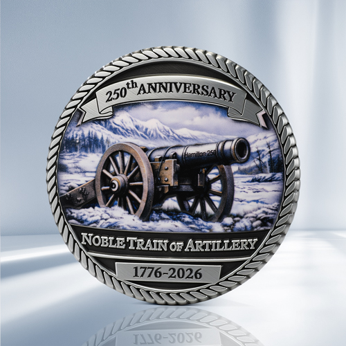 Grand Lodge of Masons Noble Train Challenge Coin