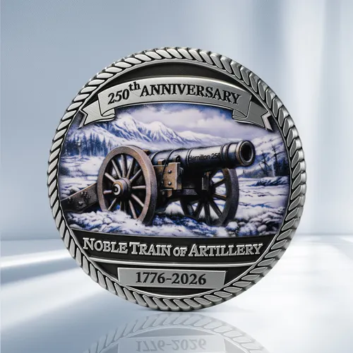Grand Lodge of Masons Noble Train Challenge Coin