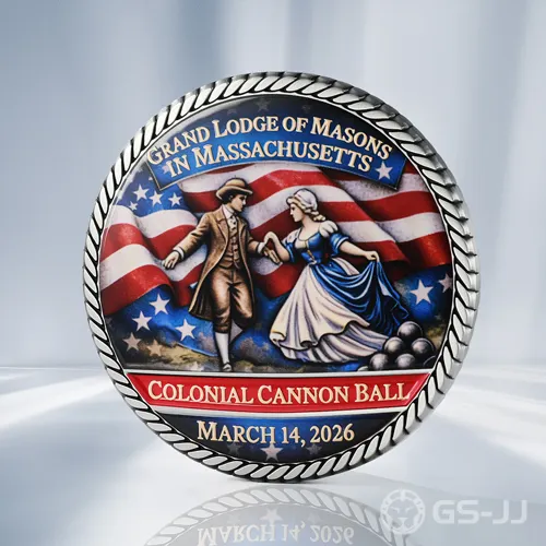Grand Lodge of Masons Noble Train Challenge Coin Grand Lodge of Masons Noble Train Challenge Coin