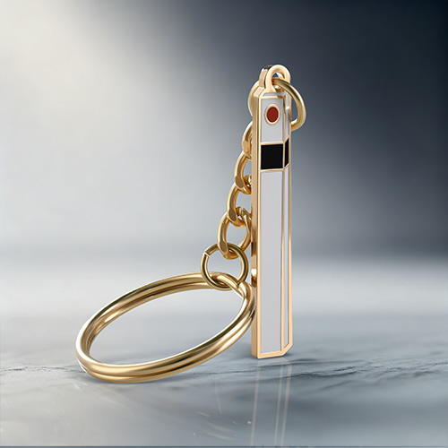 Custom Sun and Peak Metal Keychains