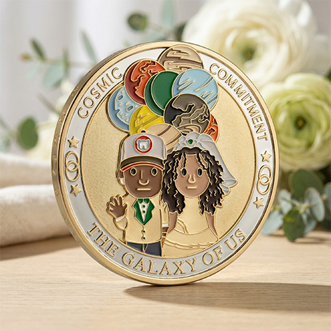 Cosmic Commitment Wedding Challenge Coin Cosmic Commitment Wedding Challenge Coin