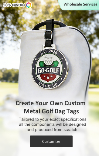 Create Your Own Custom Metal Golf Bag Tags