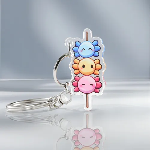 Colorful Octopus Smile Acrylic Keychains