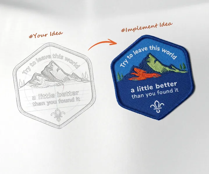 Custom Scout Patches Design to Implementation