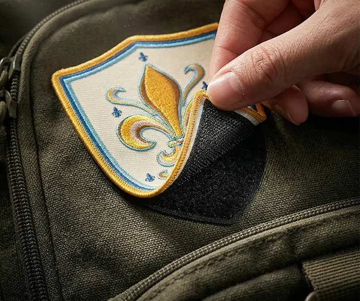 Scout Uniform Patches Velcro Backing Detail