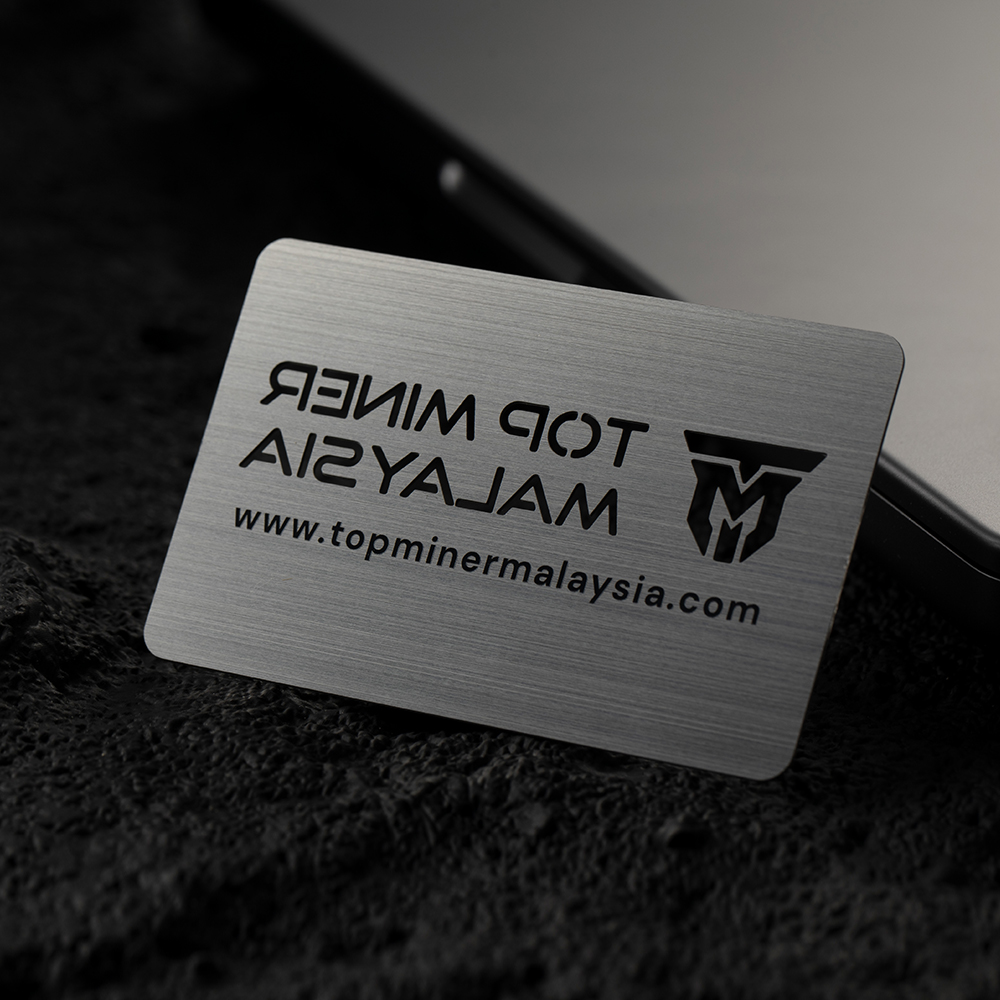 stainless steel business card