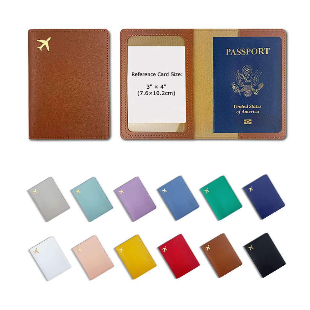 Group shot of Multi-Color PU Leather Passport Cover