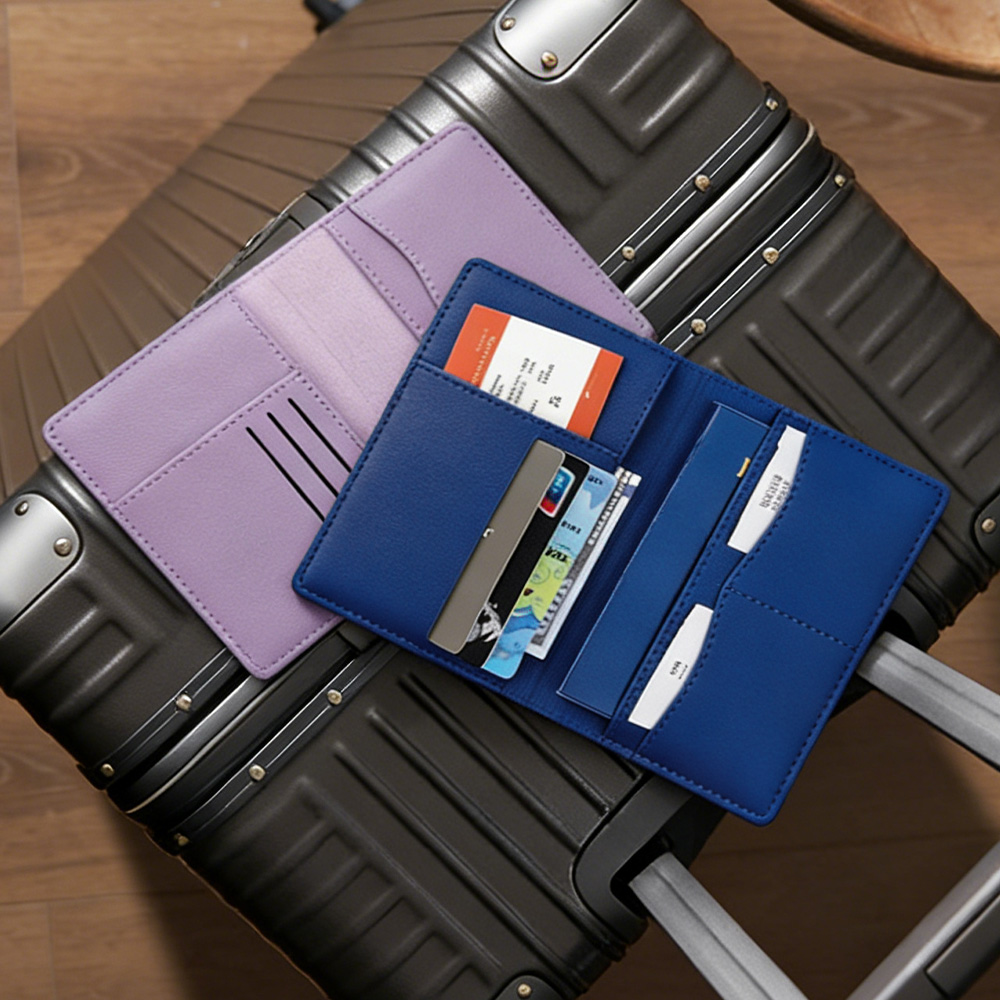 Lifestyle shot of Multi-Card Travel Passport Wallet