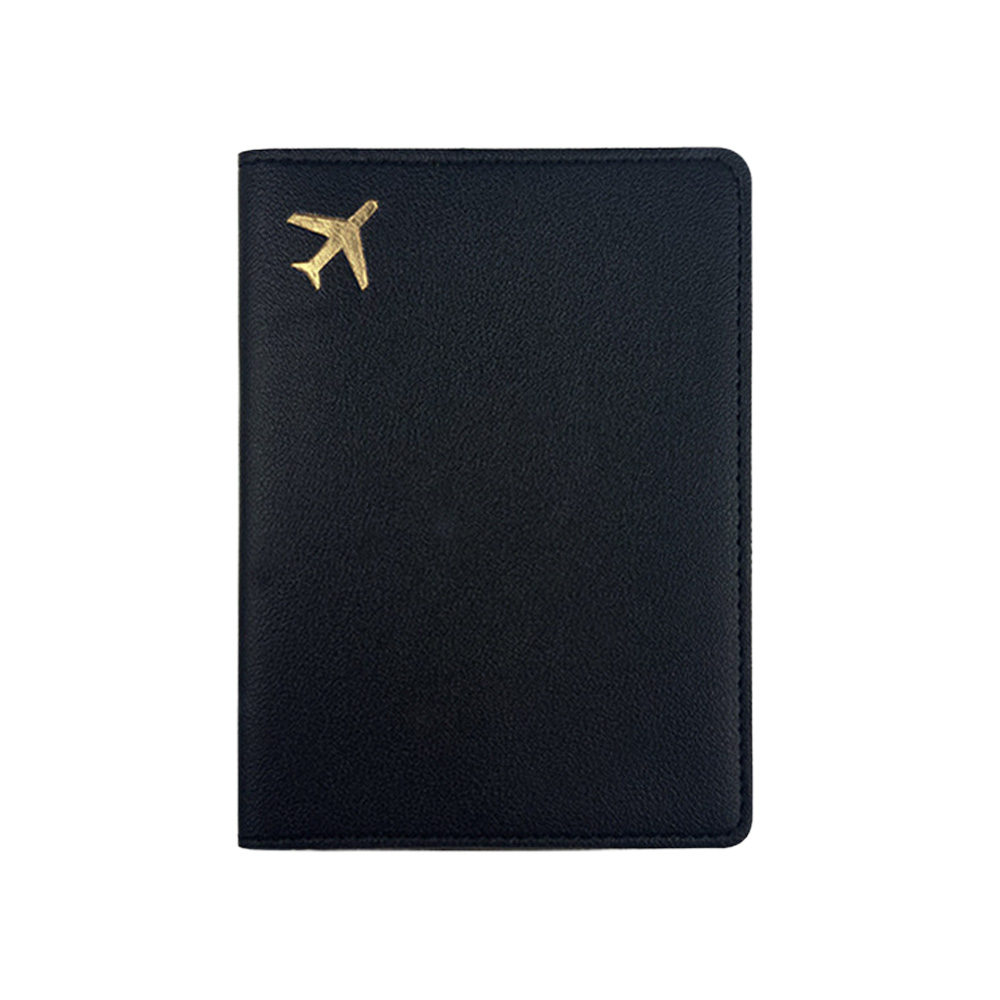 Multi-Color PU Leather Passport Cover Black Multi-Color PU Leather Passport Cover Black