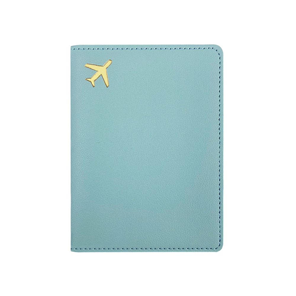 Multi-Color PU Leather Passport Cover Lidlt Blue