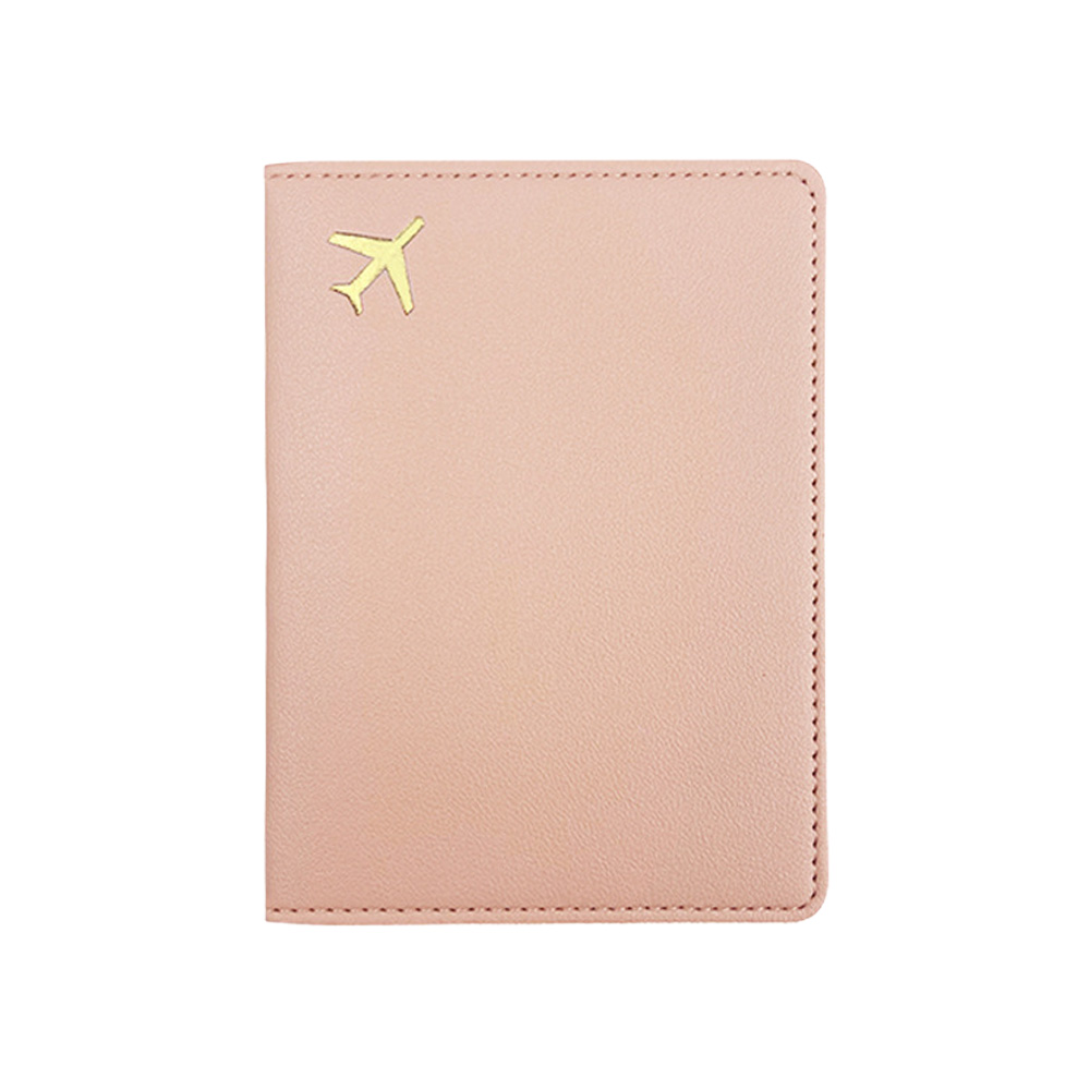 Multi-Color PU Leather Passport Cover Pink